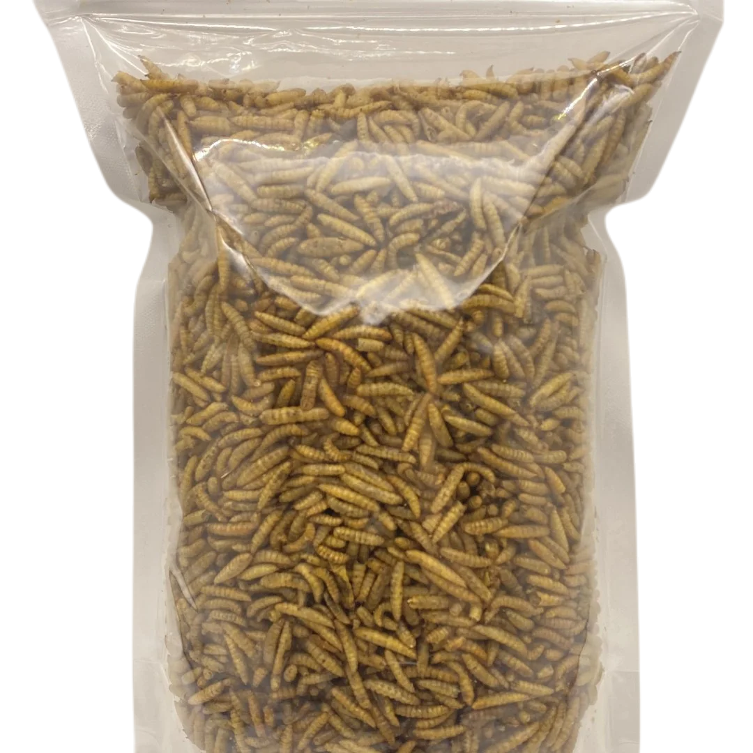 Личинки солдата мухи порошок и масло сушеный BSF черный корм для животных 100% натуральный высококачественный светло-коричневый рыб полипропиленовый пакет упаковка