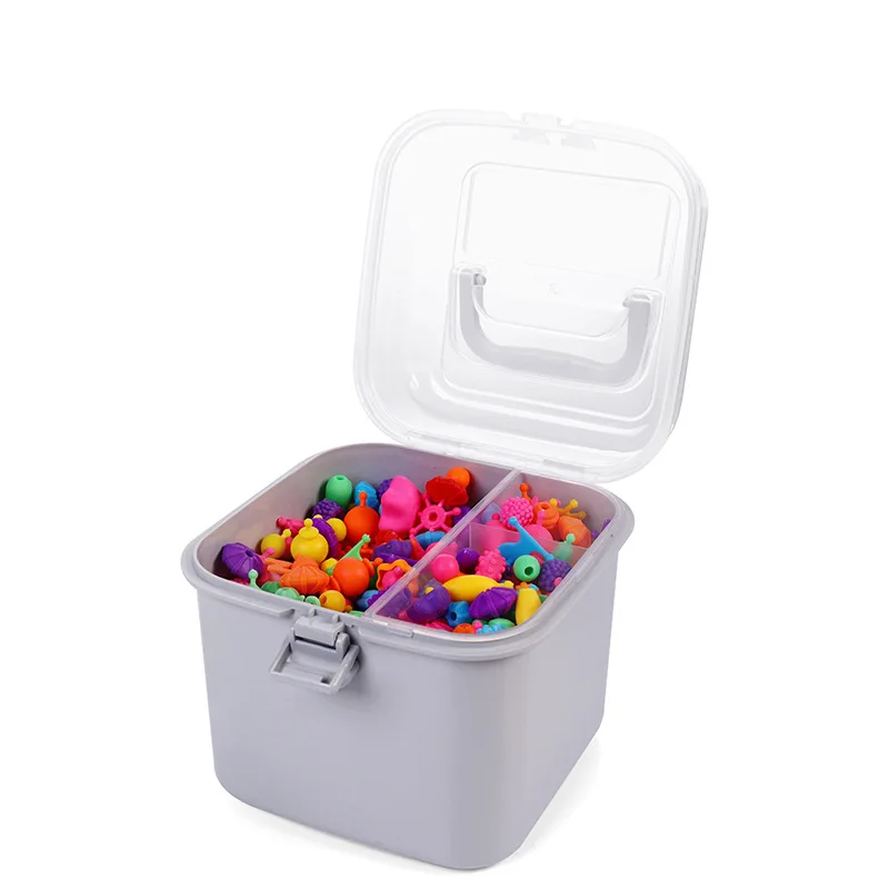 Wholesale Pop Beads Handmade Kids Craft Set Jewelry Making Kit Diy Acrylic Bead Kit Accessories