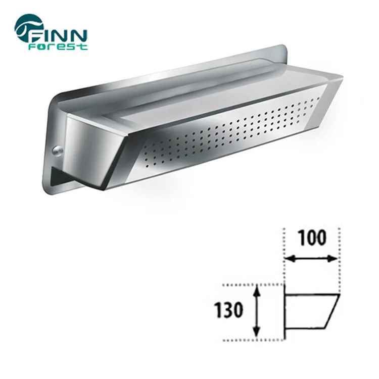 
Factory Supply Best Price Stainless Steel Blade Swimming Pool Wall Waterfall 