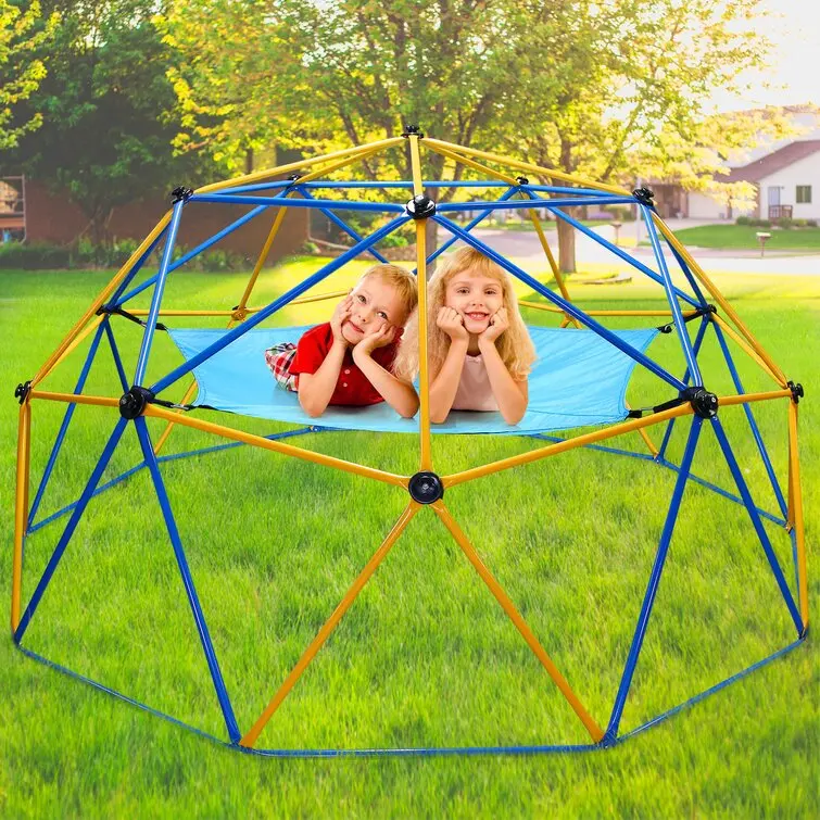 Outdoor Dome Climber With Hammock Climbing Dome For kids Playground Climbing Toys happy play