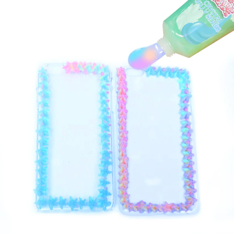 Custom Color Assorted Color Starry Glitter Cream Glue Icing Clay Glue Whipped Simulation Cream Glue Diy Decoration