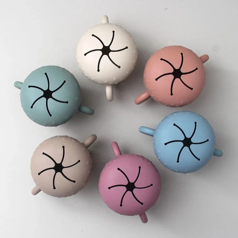 Food Grade Spill Proof Food Container Baby Silicone Snack Cup With lid for Toddler and Children 6-12 months