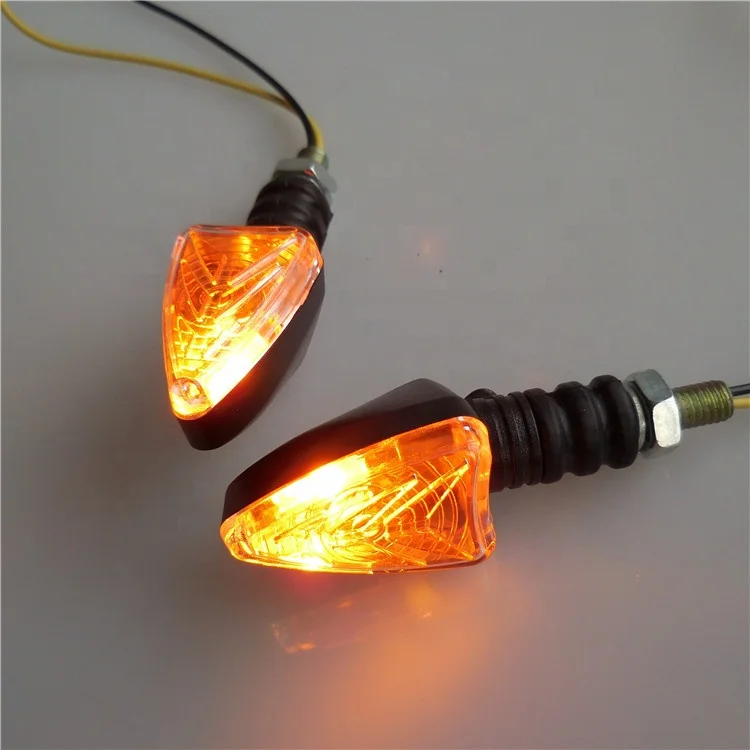 Scooter Motorcycle Flasher LED Motorcycle Turn Signal Indicator Blinker Amber Lamp 12V Universal Motorbike Turn Light