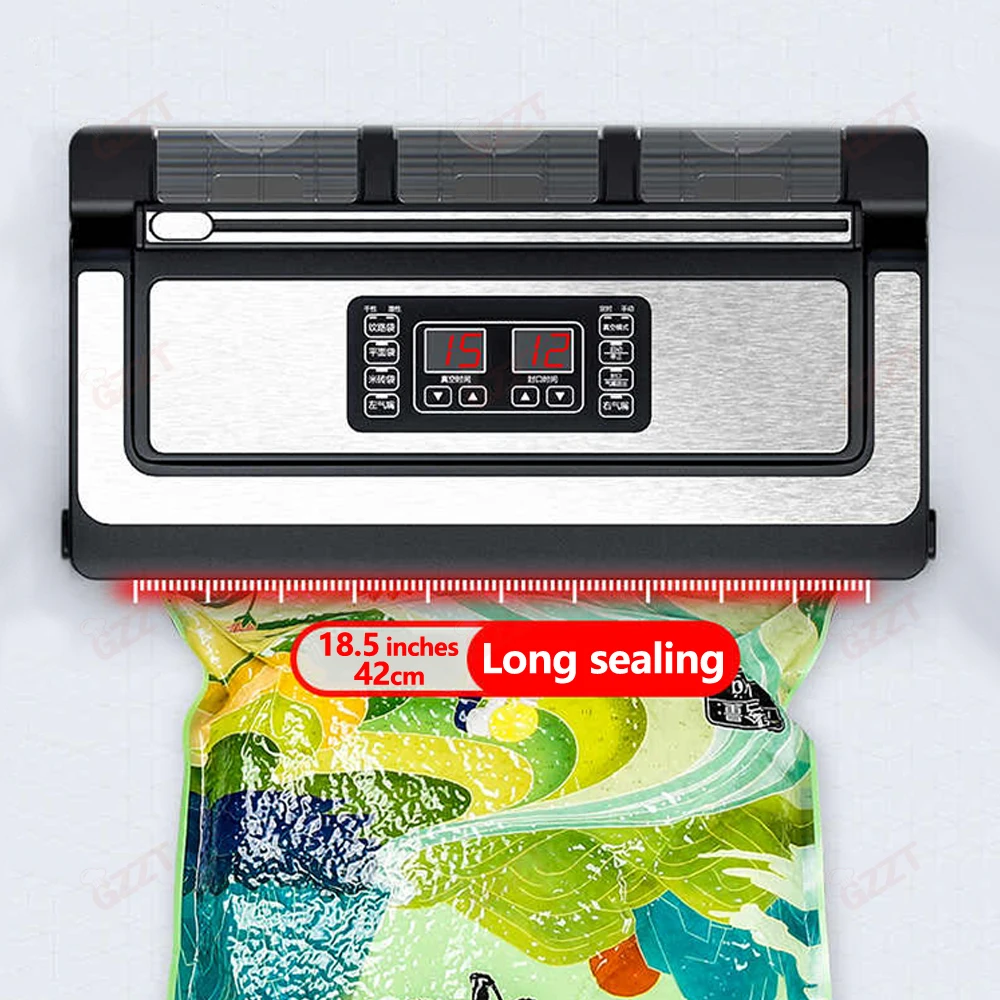 Heavy Duty Vacuum Food Sealer Double Pumps Vacuum Packing Machine Foodsaver Vacuum Sealer Bags Rice Brick Packing Machine