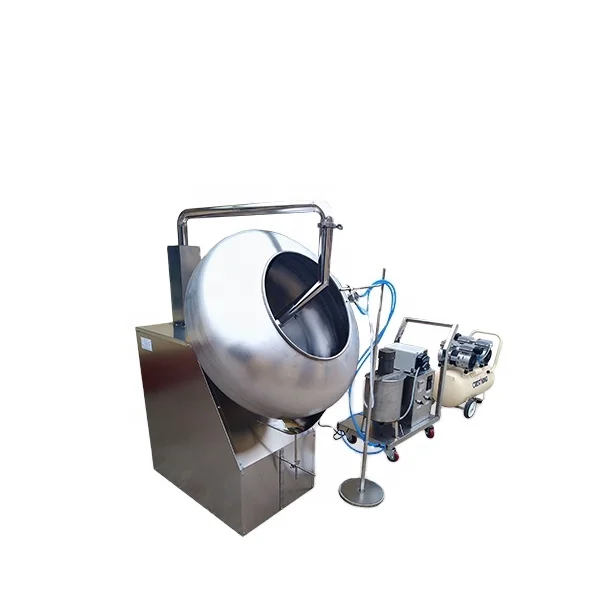 
big capacity automatic almond grape nut peanut chocolate coating equipment 