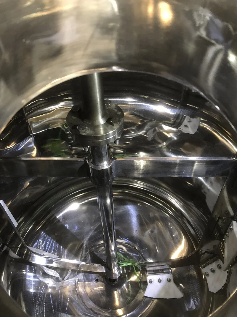 Food Grade SS304 Stainless Steel 304 1200L Steam Heating Mixing Tank For Mixing Wasabi Powder With Water
