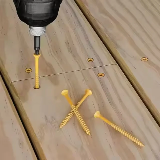 All Size Steel Torx  Countersunk Head Half-thread Screw  Long Screw Self -Tapping Decking Screws