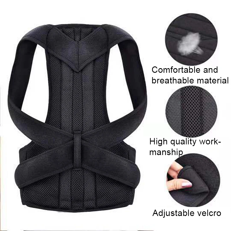 Adjustable Fashion Back Support Posture Corrector Shoulder Spine Support Lumbar Posture Orthopedic Belts