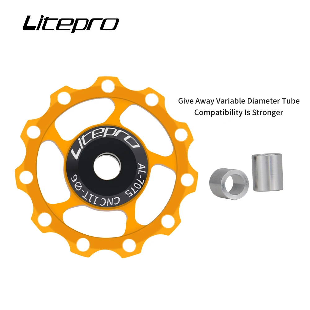 Litepro 11T 13T MTB Mountain Road Bikes Bicycles Rear Derailleur Pulley Roller Bearing Jockey Wheel Parts