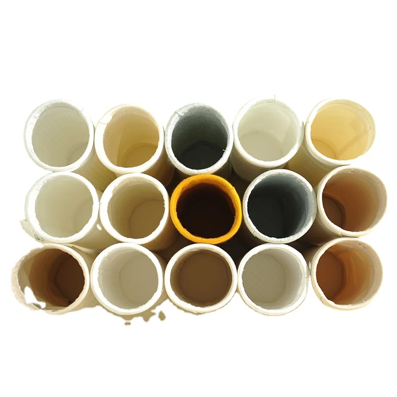 various materials non woven polyester dust removal media cheap flour aramid no mex pps ptfe acrylic filter bag of dust collector