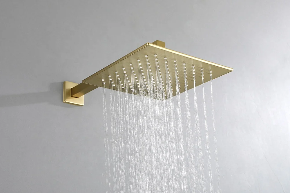 CUPC 10inch 12inch  control concealed watermark shower faucet mixer gold shower set bathroom concealed shower complete set