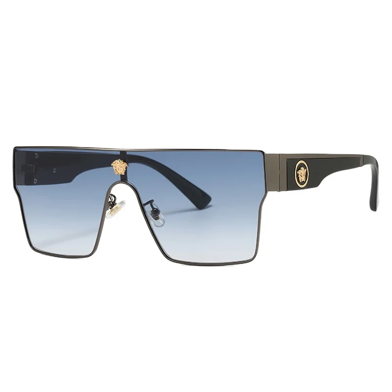 2023 new one-piece head sunglasses European and American fashion Versatile sunglasses Street photo Sunglasses