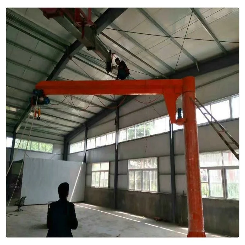 Fixed column hoisting jib crane price hoist 360 degree manufacturing