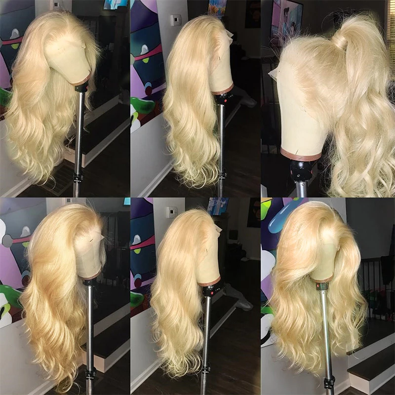 13x6 613 Full Lace Blonde Lace Front Human Hair Bob Wigs,613 Closure Hd Lace Frontal Wig,Natural Virgin Hair Wig Vendors