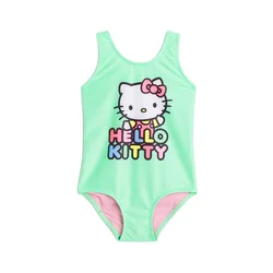 Cute Pink Dolphin Printed Swimsuit Girl Swimwear Bathing Suits Kids Bikini Children