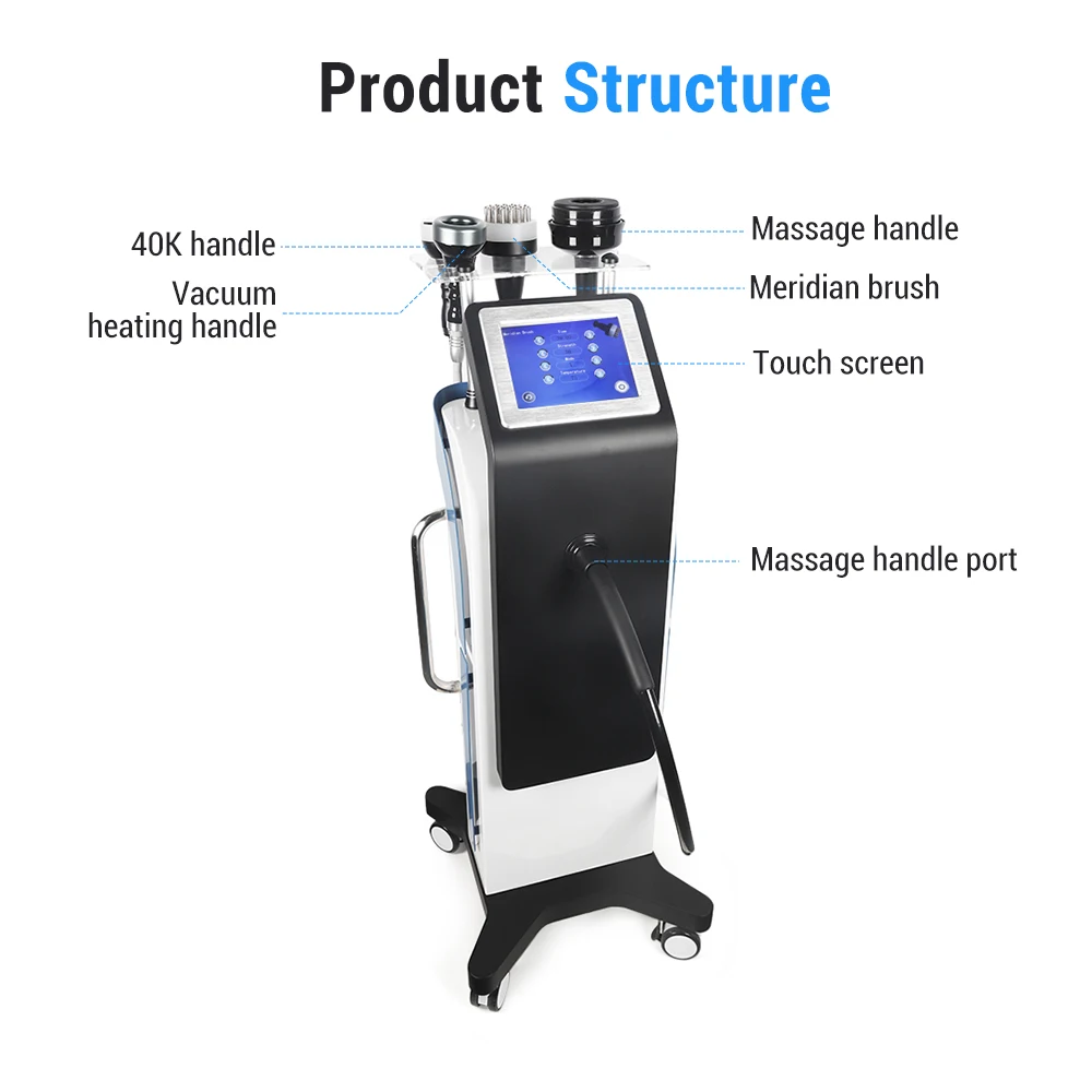 2024z Vertical 4in1 vacuum heating G9 vibration massage slimming machine G8 cellulite massager with Bio brush & 40K