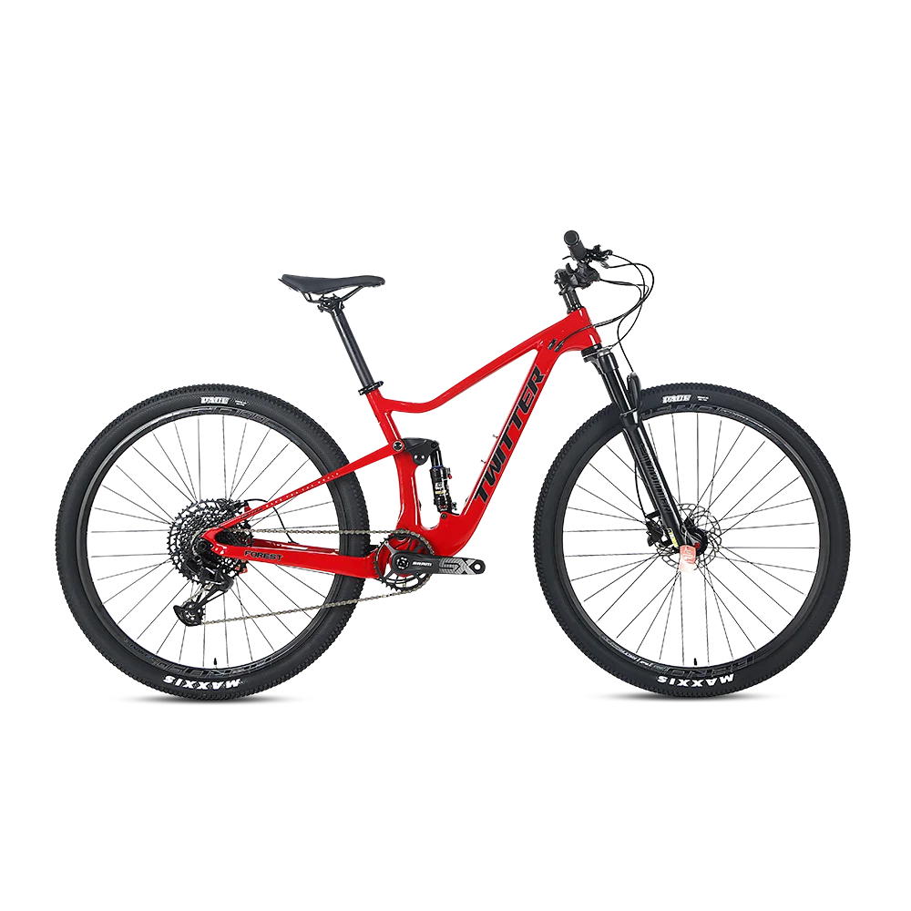 Hot Sale Wholesale TWITTER FOREST SRAM SX EAGLE-12S Full Suspension Bicycle Carbon Fiber Mountain Bike Dual Suspension