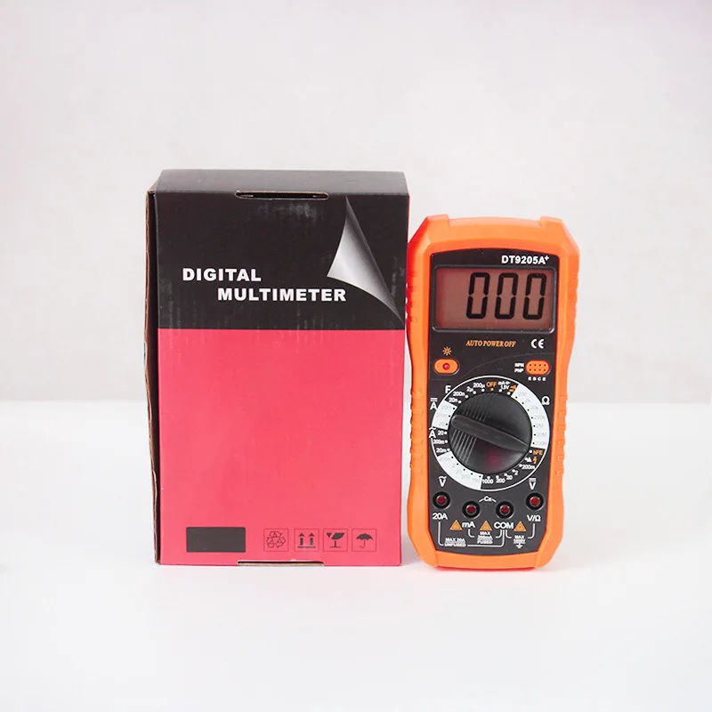 Dt-9205A Multimeter Pocket Auto Ranging Multi Tester Multimetro Analogico Electricity Diode Multi Function Machine