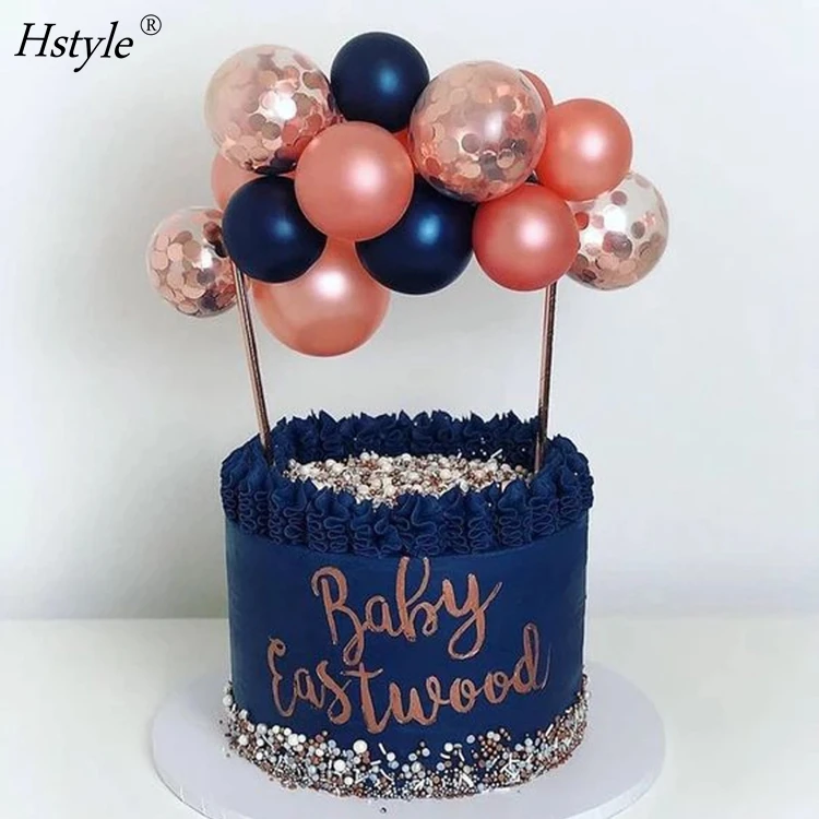 Настраиваемый воздушный шар, облако, торт, Топпер, мини-воздушный шар, гирлянда, торт, Топпер, 10 шт., 5 дюймов, воздушные шары для дня рождения, Baby Shower SET0641