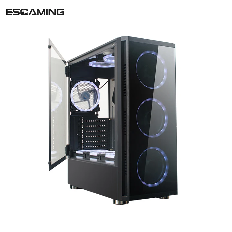 Модный дизайн алюминиевый компьютерный светодиодный чехол rgb для игрового ПК 2020