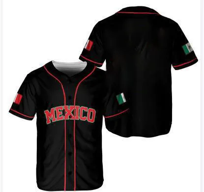 Wholesale Custom Logo Aztec Mexican Skull Design Baseball Jersey Men Botton Shirts Anti-wrinkle Breathable Baseball Jersey