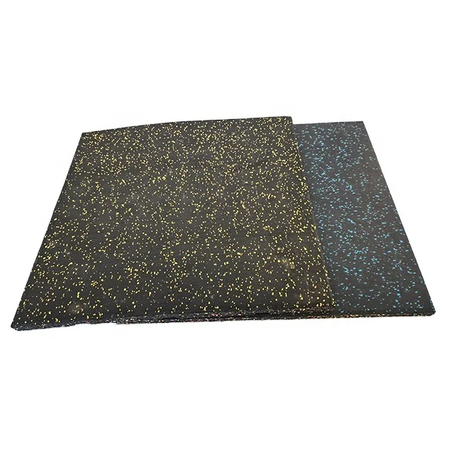 recycled rubber floor mat gym tiles flooring for machine antislip indoor easy install soft easy installation