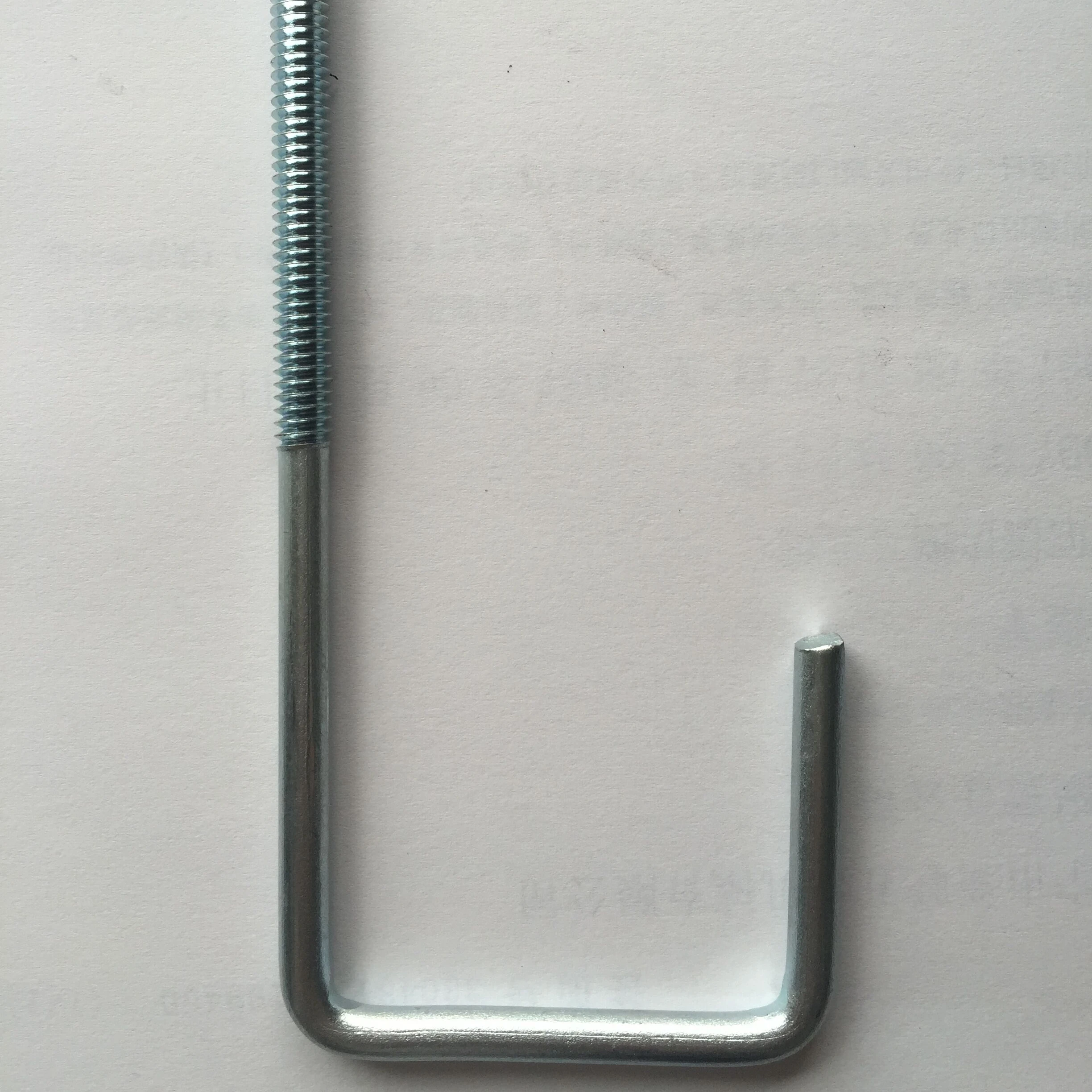 Galvanized Carbon Steel J Bolt Roofing Hook Bolt With Nut and Washers