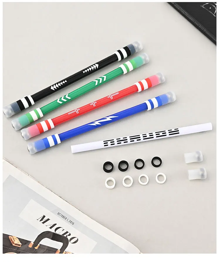 
Manufacturer Wholesale Fall Resistant Glow Spin Convey Transfer Turn Pen 