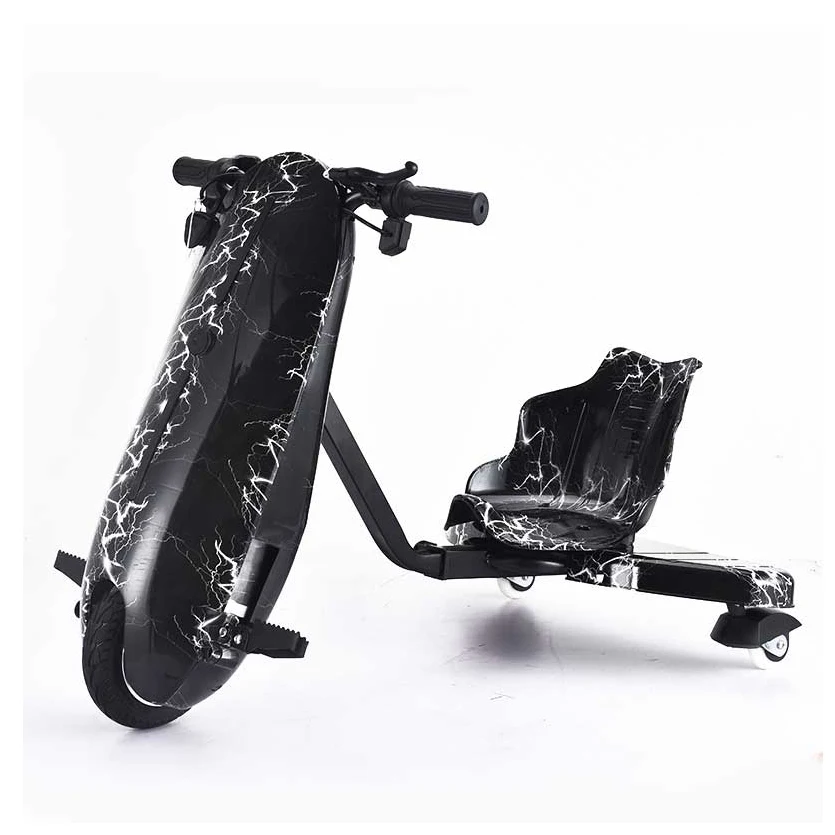 motorized electric drifting scooter trike for sale mini rc drift car with 3 PU wheels outdoor sports drifting trike scooter