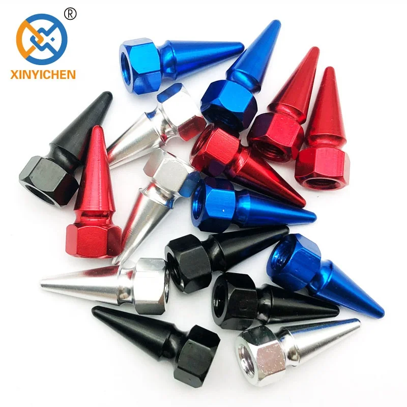 Aluminum Bullet Car Truck Air Port Cover tire Rim Valve Wheel  Stem Caps
