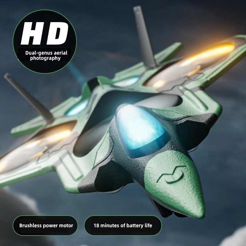 Green Kids Plane Toys UAV 5G EPP Foam RC Glider Vtol Fixed Wing ESC Brushless Toy Aircraft Drone with Camera