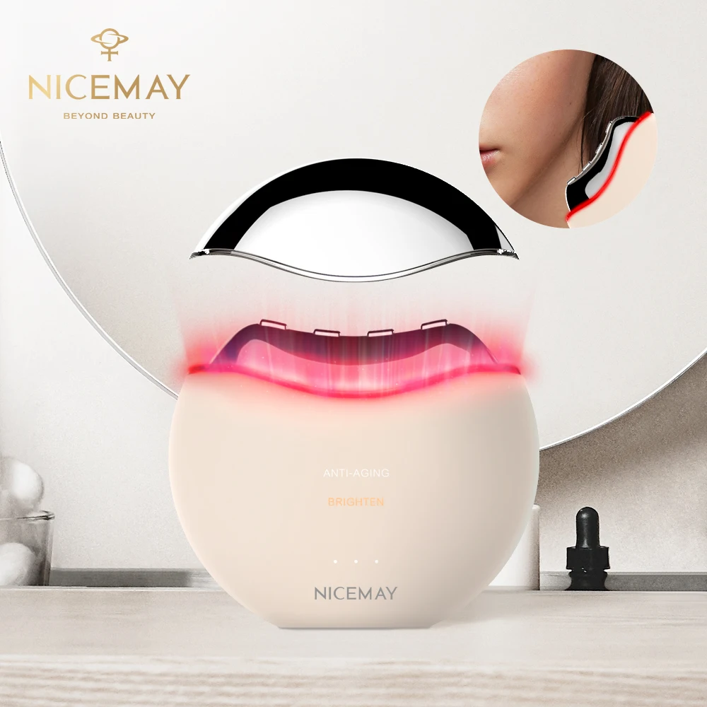 Nicemay Radio Frequncey Therapy EMS Fine Line Remover Anti-aging Neck Massager