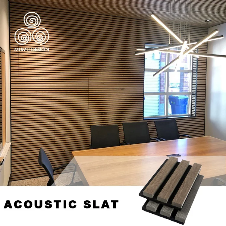 MUMU меламиновая пена звуконепроницаемое полиэфирное волокно звукопоглощающие деревянные шерстяные планки акустические стеновые панели