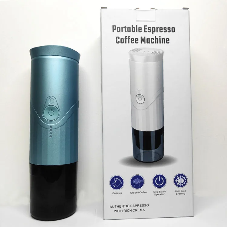 High Quality Portable Usb Espresso Machines Aluminum OEM 90 English Free Coffee Machine Service No Key Cup Brewing Machine 5v