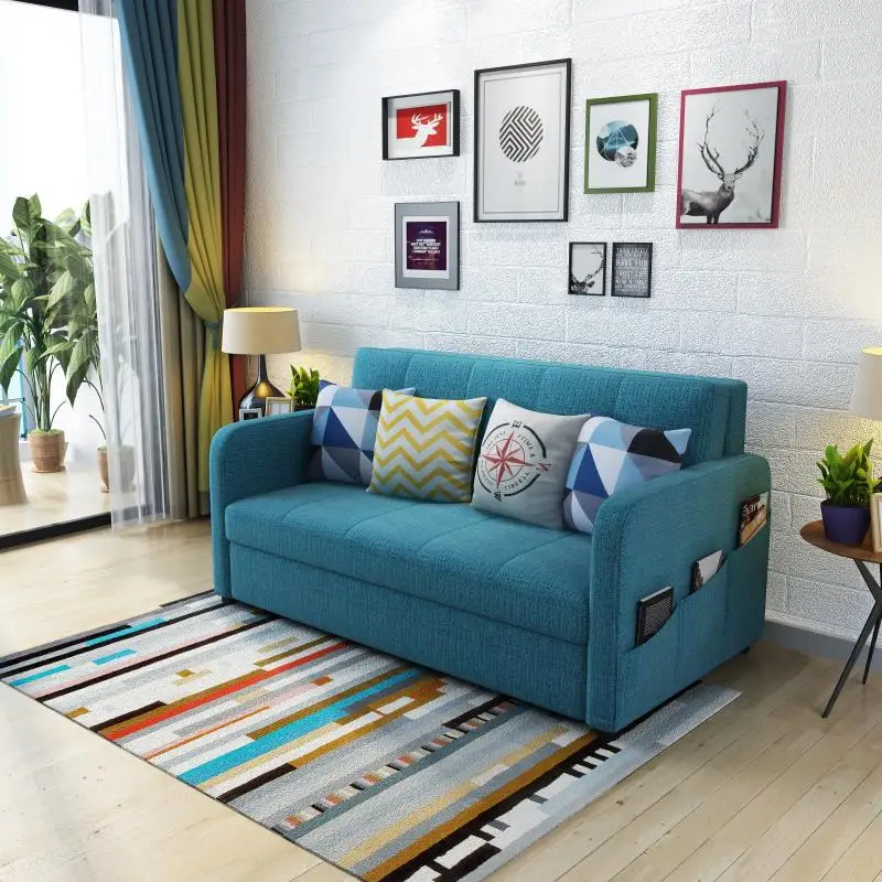 New Design Easy Assembled Space Saving Smart Furniture Folding Bed king size queen size platform metal bed frame