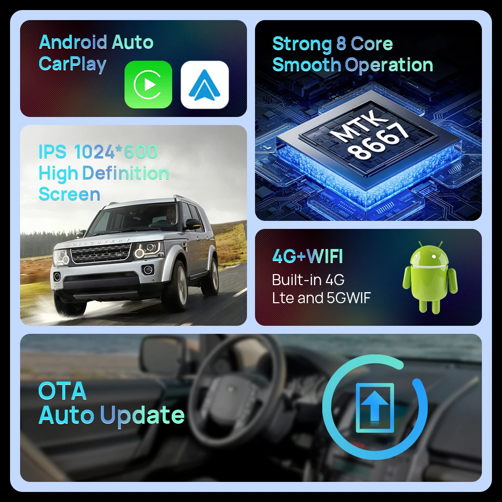 Android Autoradio For Land Rover Discovery 3 3 LR3 L319 2004~2009 Original Screen BT RDS DSP GPS Navigation Radio Carplay