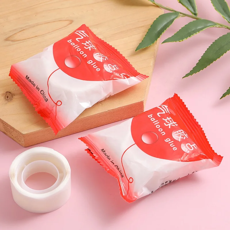 Balloon glue dot stickers seamless wedding party supplies paste balloon decoration double-sided adhesive transparent roll