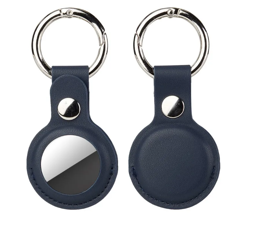 Custom Protected For Air Tag Cover PU Leather Case For Airtag