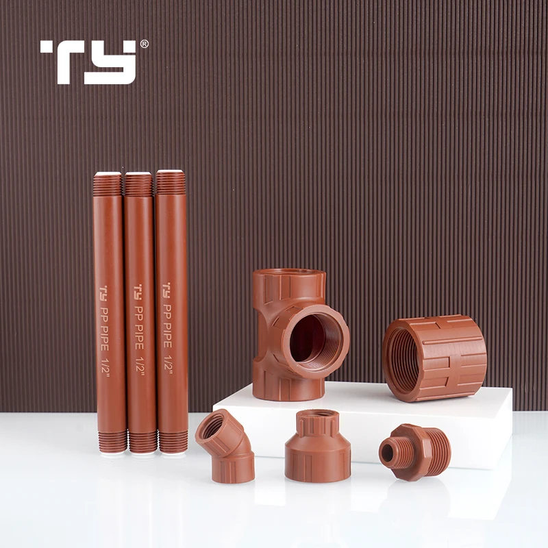 high pressure brown BSPT threaded ips pipe fittings PPH pipe