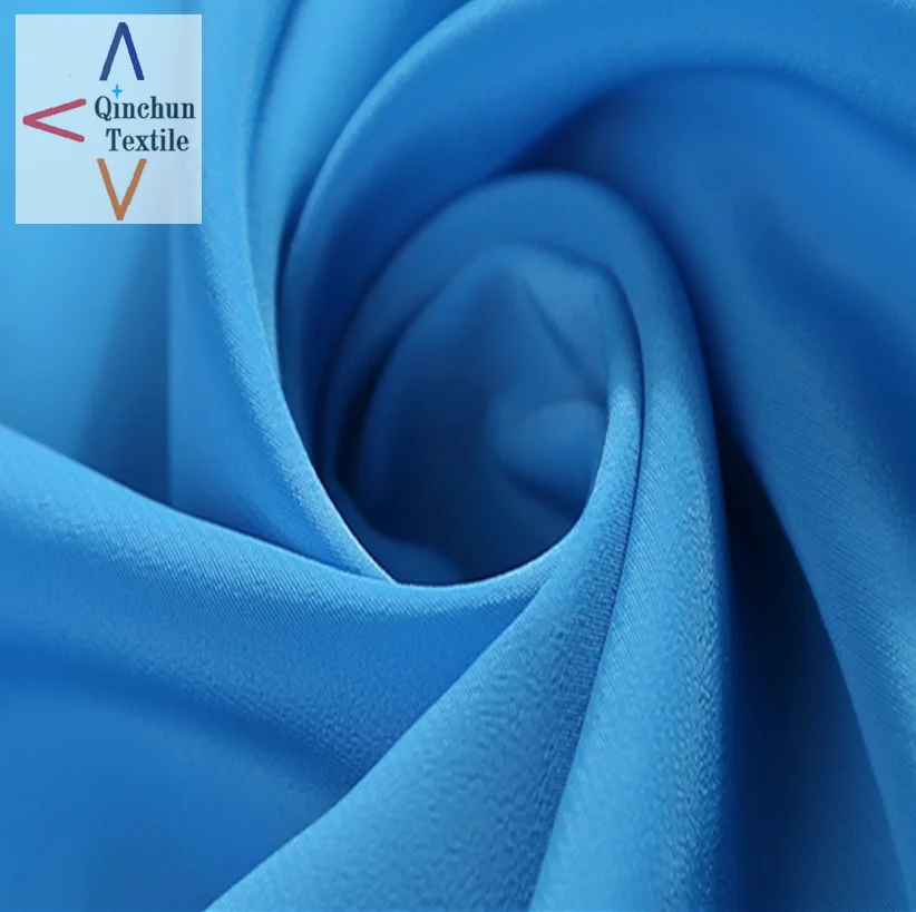 colored 100% polyester koshibo crepe fabric for dress