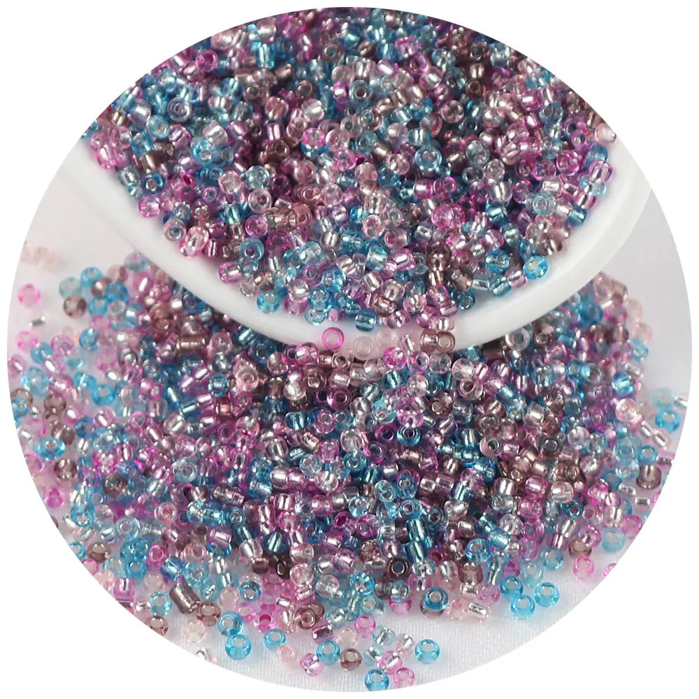 36 Colors 450g Perforated Silver Lined Bead 2mm 3mm 4mm Glass Seed Beads Small Bracelet Beads