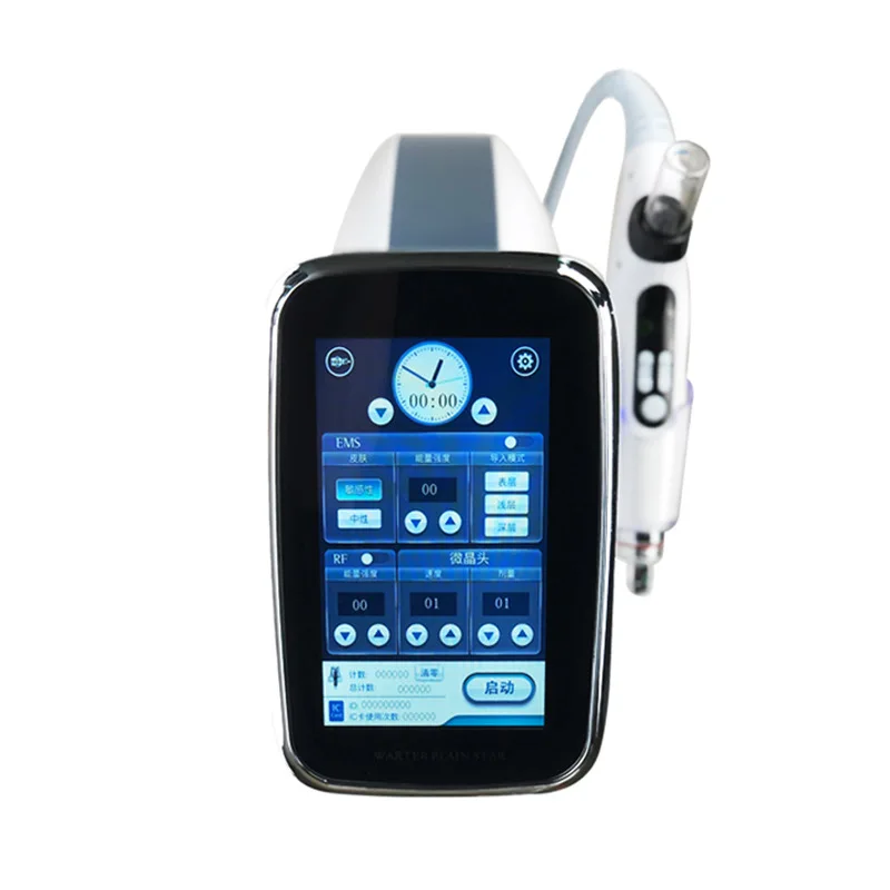 DPL High quality newest RF+EMS Vacuum High Pressure microneedle non invasive and painless mesothrapy microcurrent machine