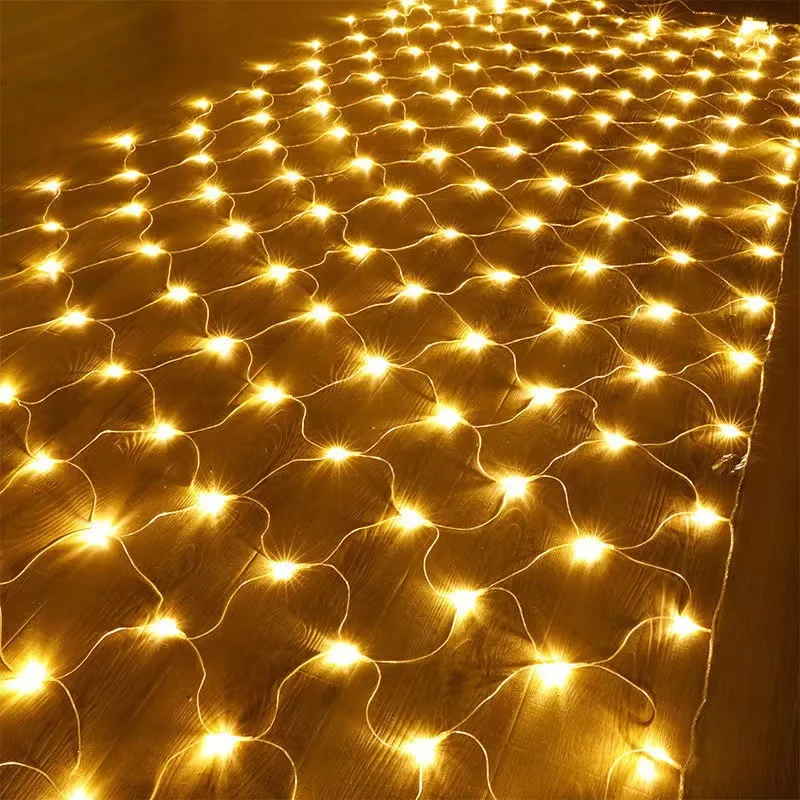 Shatterproof christmas decoration ornaments supplies-old elf centerpiece party led flashing net mesh light