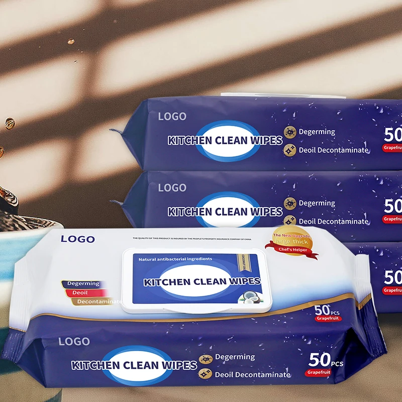 JIATING oem nonwoven kitchen wipes fabric cloth for kitchen kitchen cotton towel with printing logo