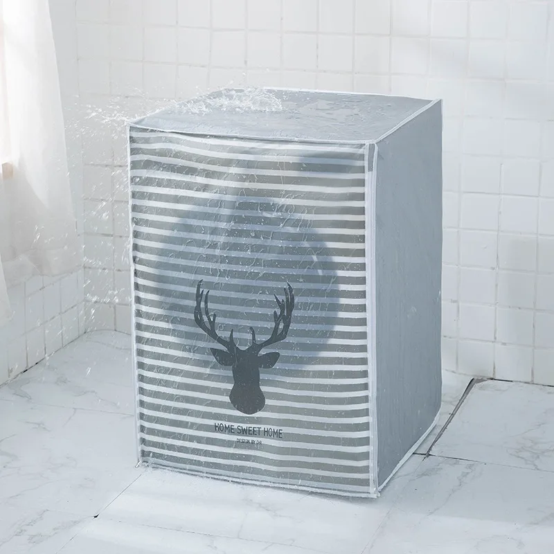 Sunscreen dust-proof washing machine cover dust-proof cover household full-automatic wave wheel drum washing machine cover