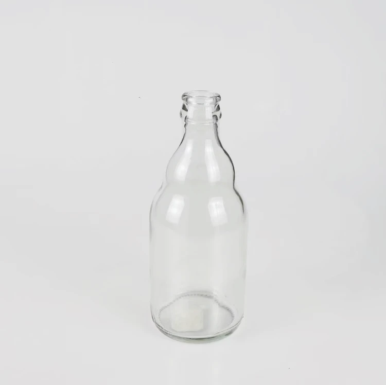 250ml 275ml 330ml 500ml 12oz High pressure empty beer beverageorange juice kombucha soda bottle glass with lid wholesale