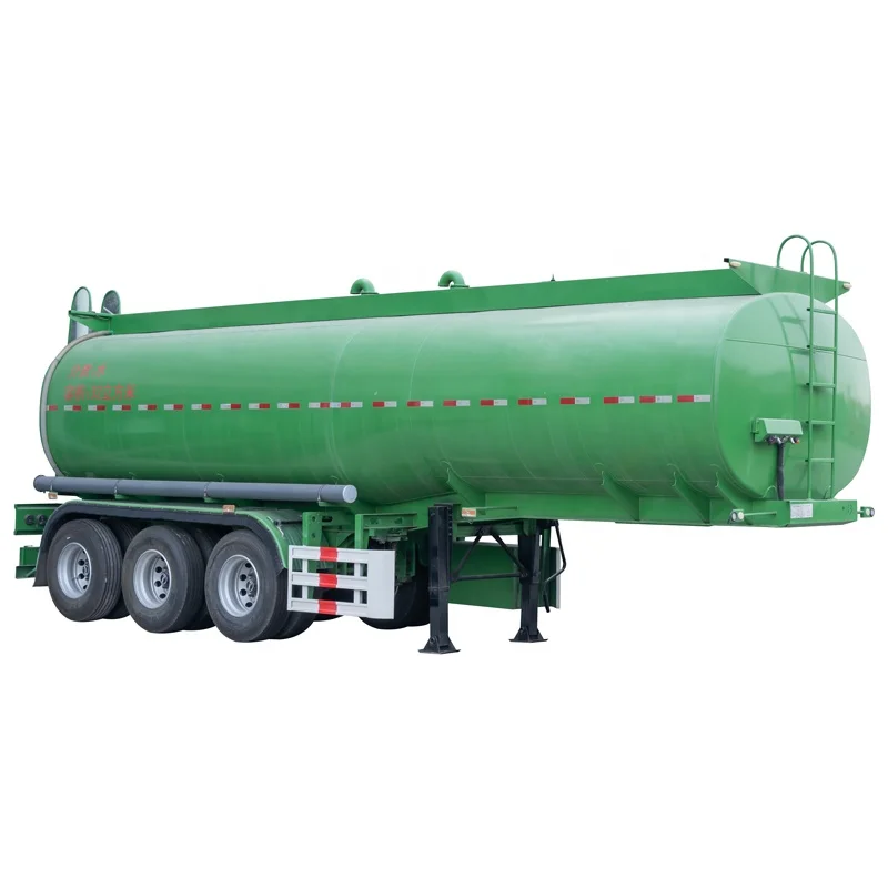 High Quality Used Semi Trailer Fuel Tanker 33000 Litres Fuel Oil Transportation 3 Axles Tanker