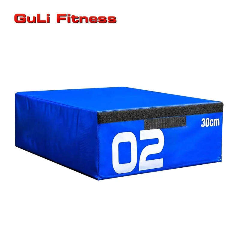 Guli Fitness Gym Equipment Cross Fitness Soft 4 Sit Up Training Box Environment Pearl Cotton Plyometric Boxes Jump Plyo Box Set