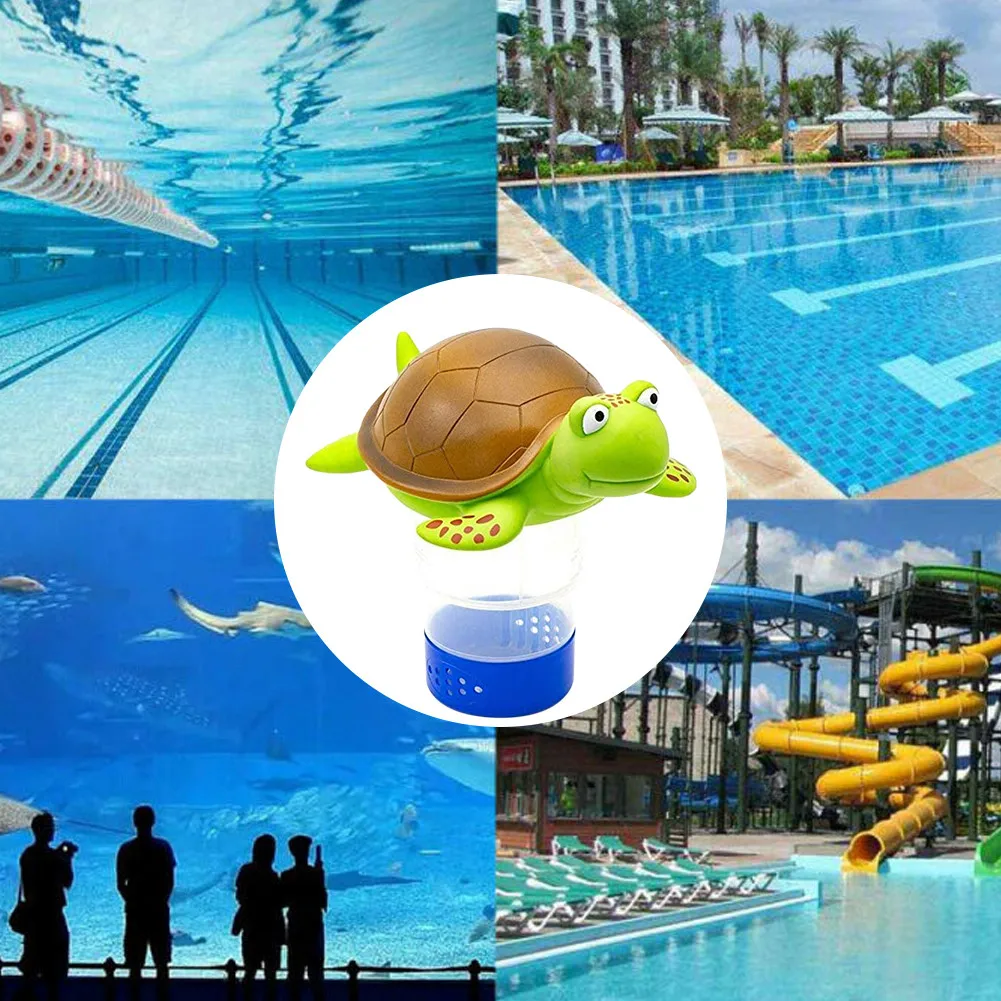 
Pool Chlorine Floater Swimming Pool Chlorinator Animal Pool Chlorine Dispenser Suitable for 3inch Tablet 