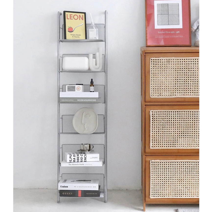 Bookcases Tall Ladder Modern Living Room Furniture Open Standing Storage Rack Holder Home Metal Bookshelf Book Shelf Bookcases